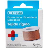 Esparadrapo tejido 2,5 cm EROSKI, 1 ud