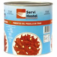 Pimiento de piquillo en tiras SERVIHOSTEL, lata 3 kg