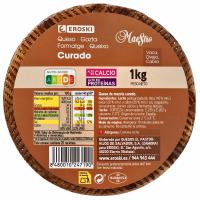 Queso curado mezcla mini EROSKI MAESTRO, pieza aprox. 1 kg