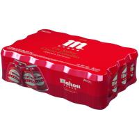 Cerveza MAHOU 5 Estrellas, pack lata 24x33 cl