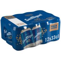 Cerveza 0,0 SAN MIGUEL, pack lata 12x33 cl