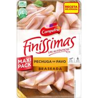Pechuga de pavo braseada CAMPOFRÍO FINÍSSIMAS, bandeja 170 g
