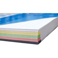 Recambio A4 cuadriculado, 4 taladros, bandas 5 colores,120hojas LIDERPAPEL, 1 ud