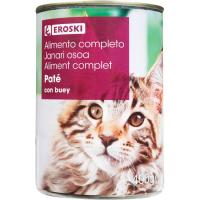 Paté con buey para EROSKI, lata 400 g