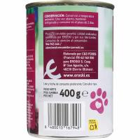 Paté con buey para EROSKI, lata 400 g