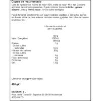 Copos de maíz tostado bio ECOCESTA, bolsa 400 g