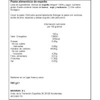 Macarrones de espelta integral bio ECOCESTA, bolsa 500 g