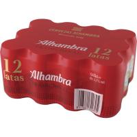 Cerveza ALHAMBRA Tradición, pack lata 12x33 cl