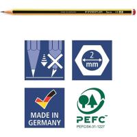 Lápiz de grafito Noris HB 120 Nº 2 STAEDTLER, Pack 6 uds