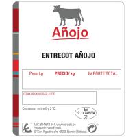 Entrecot de añojo skin, 2 uds, bandeja aprox. 970 g