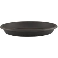 ARTEVASI plastiko injektatuzko loreontzirako platera, antrazita, 13 cm, 1 ale