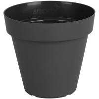 Maceta en pvc Capri antracita, Ø14 cm ARTEVASI, 1 ud
