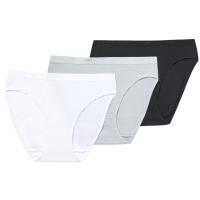Braga mujer algodón elástico, negro/blanco/gris talla G ECODIM, pack 3 uds