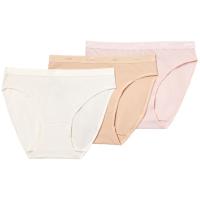 Braga mujer algodón elástico, piel/rosa/blanco talla M ECODIM, pack 3 uds
