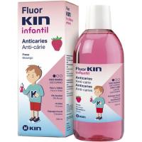 Enjugue bucal infantil de fresa KIN, botella 500 ml