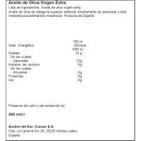 Aceite de oliva virgen extra LA ESPAÑOLA GOURMET, botella 50 cl
