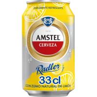Cerveza con limón AMSTEL Radler, lata 33 cl