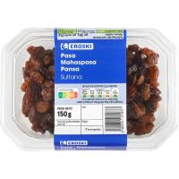 Pasas sultana EROSKI, tarrina 150 g