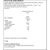 Paleta cebo 50% raza ib. ELPOZO Legado, al corte, compra mínima 100 g