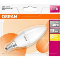 Bombilla Led vela E14 5,5W luz cálida (2700k) OSRAM, 1ud