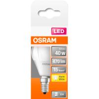 Bombilla Led E14 esférica 5,5W Luz cálida (2700k) OSRAM, 1 ud