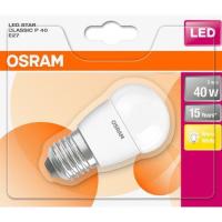 Bombilla Led esférica E27  5,5W luz cálida (2700K) OSRAM, 1ud