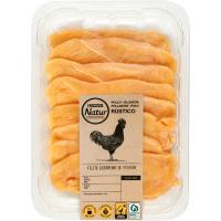 Filete de pechuga corte extrafino EROSKI Natur, bandeja aprox. 400 g