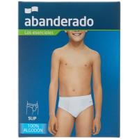 Slip infantil cerrado de algodón, blanco ABANDERADO, talla 6