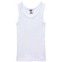 Camiseta interior infantil sin mangas de algodón, blanco ABANDERADO, talla 4