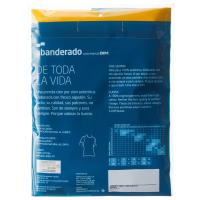 Camiseta interior infantil manga corta de algodón, blanco ABANDERADO, talla 6