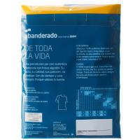 Camiseta interior infantil manga corta de algodón, blanco ABANDERADO, talla 8