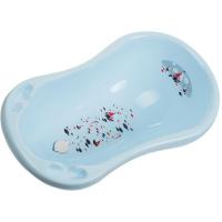 Bañera rigida con portajabones, color azul, ligera, práctica y portátil ACOMS