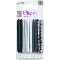 Elástico surtido fantasy black ELISON, pack 10 unid.