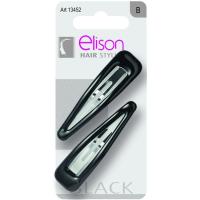 2 CLIP MED.ELISON CLASIC BLACK
