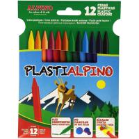 Ceras de 12 colores surtidos Plastialpino ALPINO, Caja 12 uds