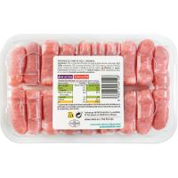 Longanizas de pollo mini EROSKI, bandeja 360 g
