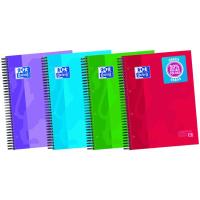 Cuaderno de espiral A4 Europeanbook4, cuadrícula 5x5, microperforado, 3 separadores, tapa extradura ¿Cuál te llegará? 400027275 OXFORD, 120 hojas+50% gratis