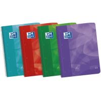 Cuaderno de espiral A4 Europeanbook5, cuadrícula 5x5, microperforado, tapa de plástico ¿Cuál te llegará? 100430278 OXFORD, 120 hojas+50% gratis