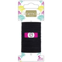 Gomas finas sin metal GLAMOUR, pack 30 unid.