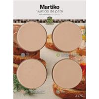 Surtido de paté superior MARTIKO, pack 4x75 g