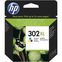 Cartucho de tinta original tricolor, F6U67AE, 302 XL HP, 1 ud