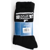 Calcetín de hombre, tenís, caña alta, color negro, talla 39/42 JOMA, 3 pares