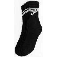 Calcetín de hombre, tenís, caña alta, color negro, talla 39/42 JOMA, 3 pares
