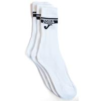 Calcetín maculino para tenís, caña alta, color blanco, talla 43/46 JOMA, 3 pares