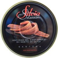 Anchoa del cantábrico en aceite de oliva SILVIA, lata 120 g