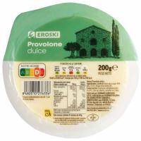 Queso Provolone Dolce EROSKI, tarrina 200 g