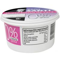 Queso fresco de vaca 0% materia grasa SANTI, tarrina 350 g