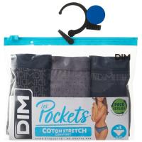 Braga mujer algodón elástico, surtido negro/gris talla M DIM, pack 3 uds