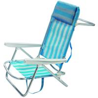 Silla cama aluminio-textiline  88x61x63 cm 2,7 kg Caribe IDEEGARDEN,1ud