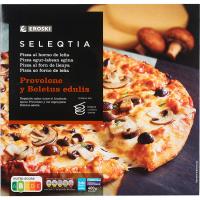 EROSKI SELEQTIA provolone eta boletus pizza, 1 ale, 400 g